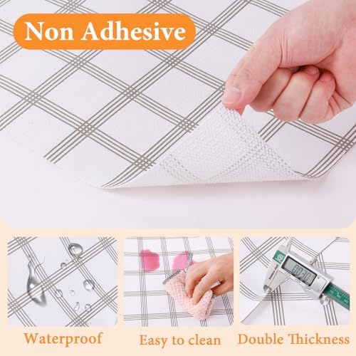 Shelf Liner for Kitchen Cabinets Non Adhesive Drawer Liner Non-Slip - Image 6