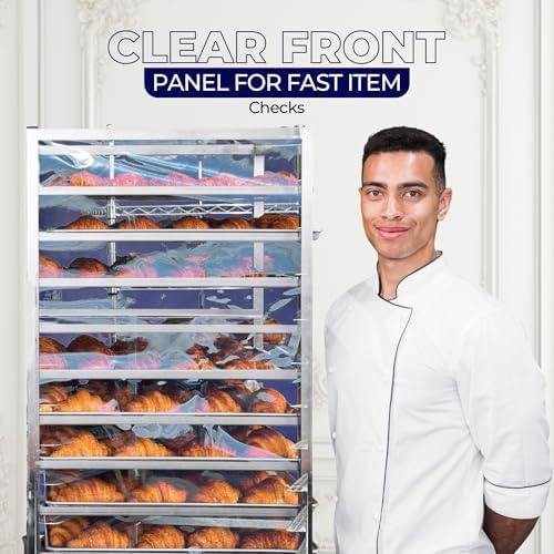 Bakery Food Pan Sheet Rack Cover | Size: 23"W x 28"L x 33"H | Material: Heavy-duty Nylon | Zippers: 2 | Color:Black | Pack of 1 - Image 7
