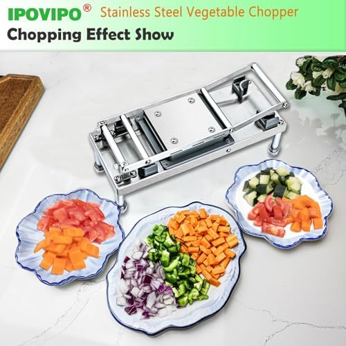Vegetable Chopper Veggie Cutter Onion Food Potato Dicer with Container - Image 2