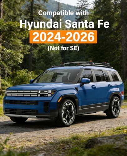 Roof Cross Bars 360lbs Compatible with 2024-2026 Hyundai Santa Fe - Image 2
