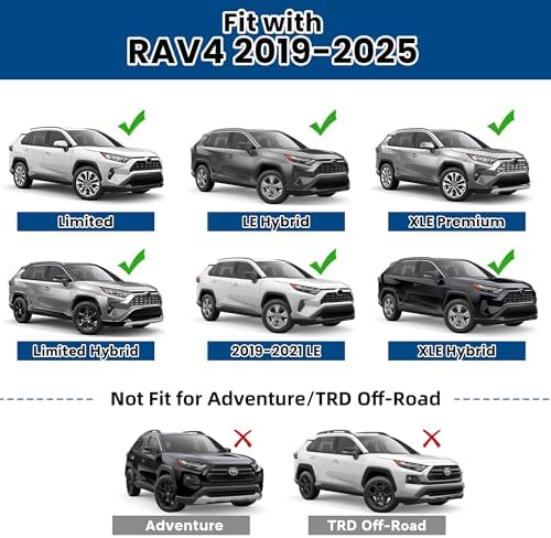 FLYCLE 260LBS Lockable Roof Rack Crossbars for 2019-2025 RAV4 - Image 2