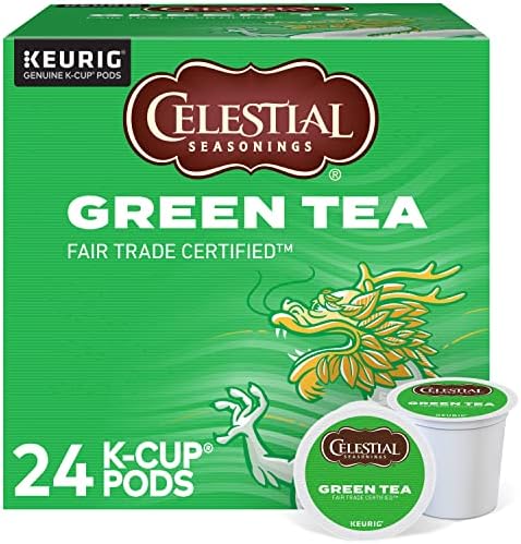 Celestial Seasonings Green Tea, Single-Serve Keurig K-Cup Pods, 72 Count by CelestialSeasonings