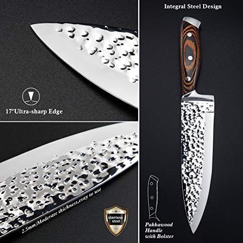 15 Pieces Kitchen Knife Set with Block and Sharpener - Image 3