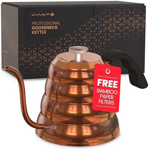Viante Gooseneck Stovetop Pour Over Coffee Kettle, Built-in Thermometer by Viant%C3%A9