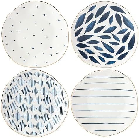 Lenox Blue Bay Porcelain Dessert Plates, Set of 4 by Lenox