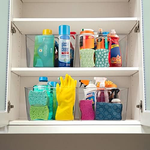 ClearSpace Clear Plastic Storage Bins for Kitchen, Fridge, Pantry, 2 Pack - Image 2