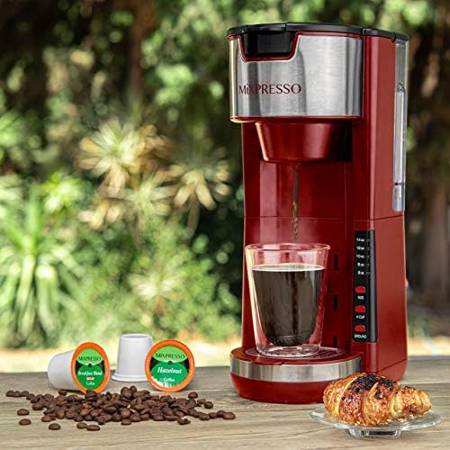 Mixpresso Red Single Serve Coffee Brewer K-Cup Pods Compatible & Ground - Image 6