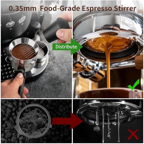 54mm Espresso Accessories Kit, Heavy Distributor, Tamper, WDT, Funnel, Mat - Image 4