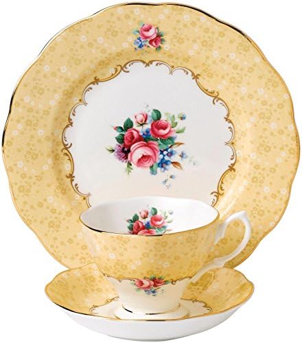 Royal Albert 100 Years 1990 3-Piece Set (Teacup, Saucer & Plate 8") by RoyalAlbert