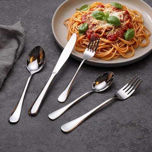 LIANYU Silverware Flatware Set for 8, 40 Piece Stainless Steel Cutlery Set - Image 4