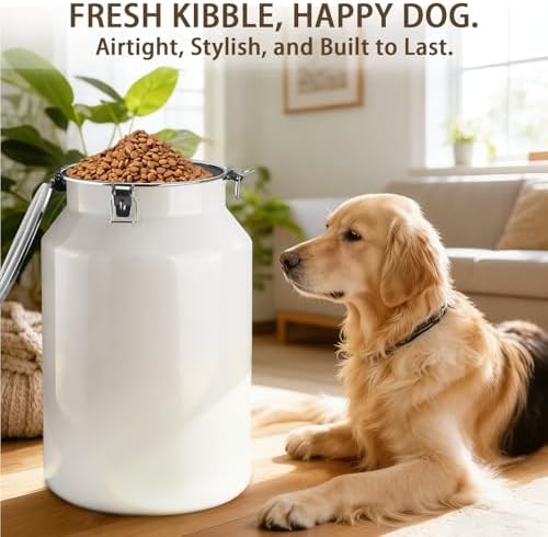 Dog-Cat Food Storage Container 45 lb, Large Stainless Steel Bin - Image 7