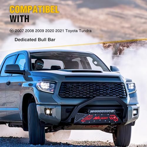 Nilight Bull Bar with Light for Toyota Tundra 2007-2021 - Image 3