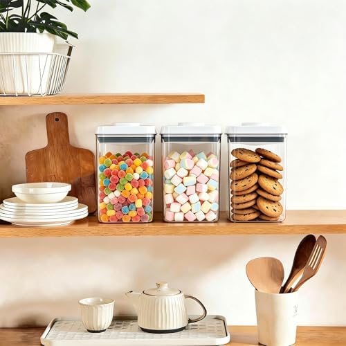 Pop Push Button Airtight Food Storage Containers 3 Pack (1.8Qt) - Image 2