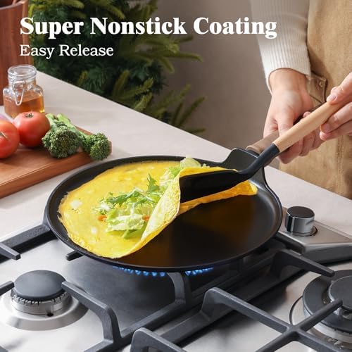 SENSARTE 20Pcs Nonstick Pots and Pans Set, Black Titanium Cookware Set - Image 3