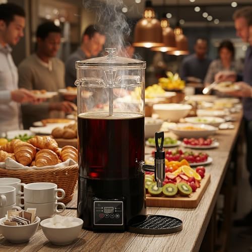 Commercial Coffee Urn Hot Beverage Dispenser Hot Chocolate Maker 26L 170Cup - Image 2