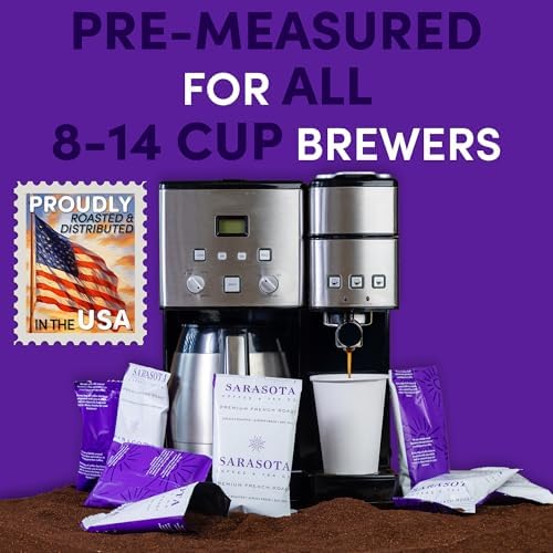 Coffee Packets – 2oz Dark Roast Coffee Packs, European French Roast Ground, Pre-Measured Single-Pot Brew Bags for 12 Cup Makers (36 Count) - Image 4