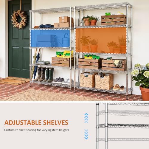 IZEUK 5-Tier Wire Shelving Unit, Metal Storage Shelves for Home Kitchen - Image 5