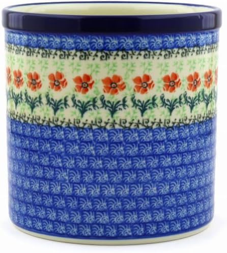 Polish Pottery Utensil Holder - Maraschino by Polish+Pottery+Gallery