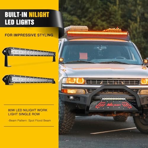 Nilight Bull Bar for 1999-2006 Chevy Silverado & GMC Sierra (07 Classic) - Image 7