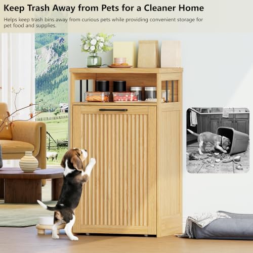 13 gallon Pull Out Trash Can Cabinet for Kitchen- Hidden Garbage Storage - Image 4