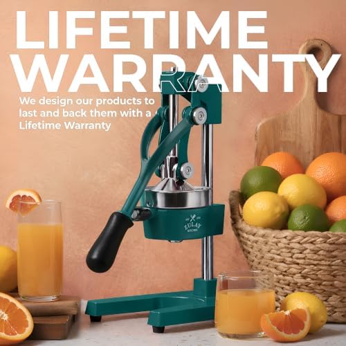Zulay Kitchen Cast Iron Juicer, Orange Manual Juicer, Citrus Press, Gray - Image 6