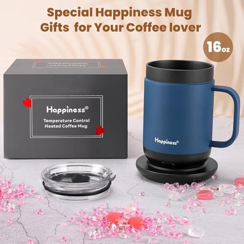 Happiness Self-Heating Coffee Mug,16oz Temperature Control Smart Cup - Image 4