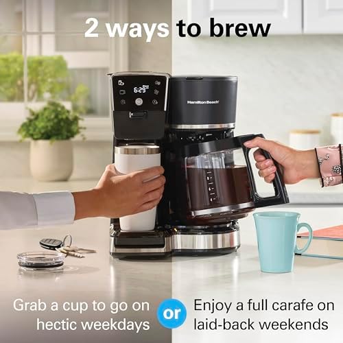 Hamilton Beach 2-Way Drip Coffee Maker & Single Serve Coffee Machine - Image 3