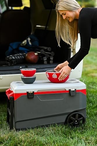 served Ohio State Buckeyes Tailgate Bowl (3Q /100oz) - Officially Licensed Stainless Steel Thermal Bowl with Lid - Double-Walled, Vacuum Insulated Bowl, Hot & Cold Food, Tailgates & Game Day - Image 4