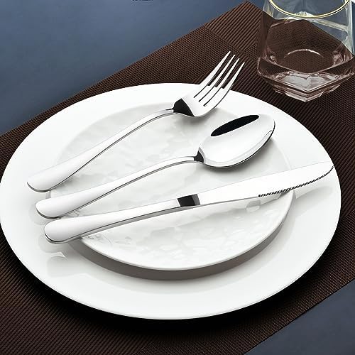 Silverware Set for 12,60 Piece Stainless Steel Flatware Utensil Cutlery Set - Image 5