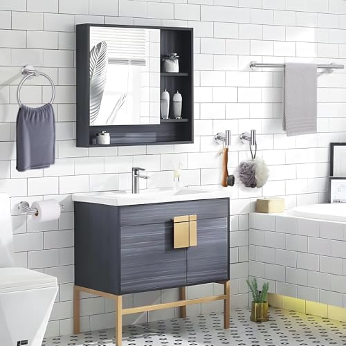 Lairuier 5-Piece Bathroom Hardware Set, Brushed Nickel Towel Bar Wall Mount - Image 6