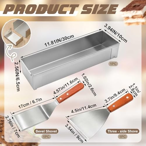 Blushtier 1 Pack Rectangle Tiramisu Pan Removable 11.81 X 3.94 X 2.56 Inch - Image 2