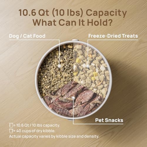 smartoo Vacuum Cat Dog Food Storage Container 10 lb, Dry Pet Food Storage - Image 5
