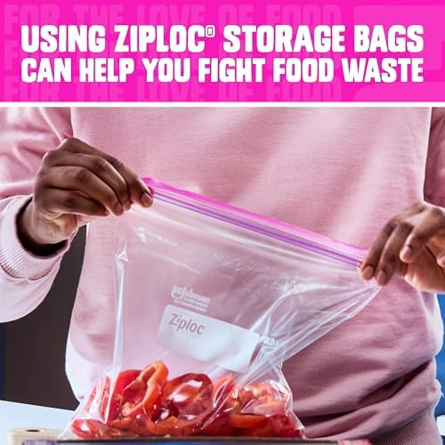 Ziploc Quart Food Storage Bags, Stand-Up Bottom, 80 Count - Image 5