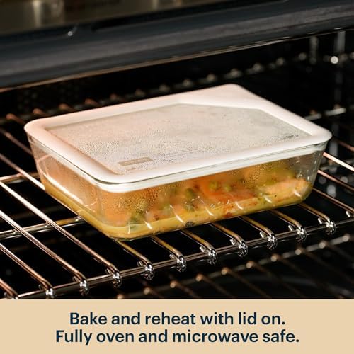 Pyrex 5-Pack Ultimate Glass Food Storage Containers with Glass Lids - Image 4