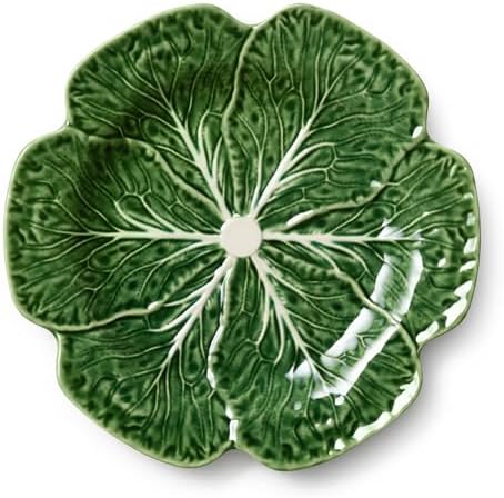 Le Jardin Green Cabbage Plates - Dinner, SET OF FOUR -11" Sculpted Green Stoneware Leaf Plates – Seasonal Garden-Inspired Tableware for Spring & Summer Dining and Entertaining - Image 2