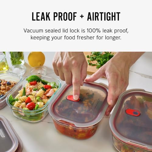 BLACK + BLUM Stack + Nest Glass Food Storage Container Set | Mix Set 4 Pack - Image 4