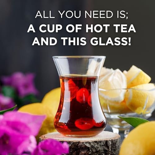 Turkish Tea Glass Set of 30, Small Clear Glass Tea Cups for Hot Drinks - Image 4