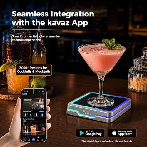 Kiddush Cups&Sets KAVAZ Smart Cocktail Maker – App Guided,Matte Silver - Image 4