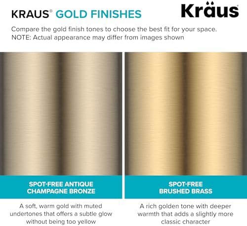KRAUS Purita 100% Lead-Free Kitchen Water Filter Faucet in Brushed Brass, FF-100BB - Image 5