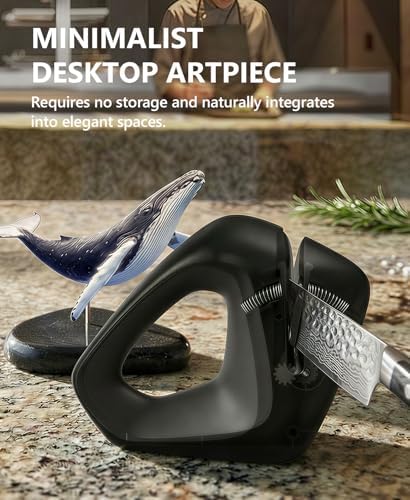 Cold-Grinding Knife Sharpener | Auto-Angle No-Assembly Tool for Home Kitchen - Image 4