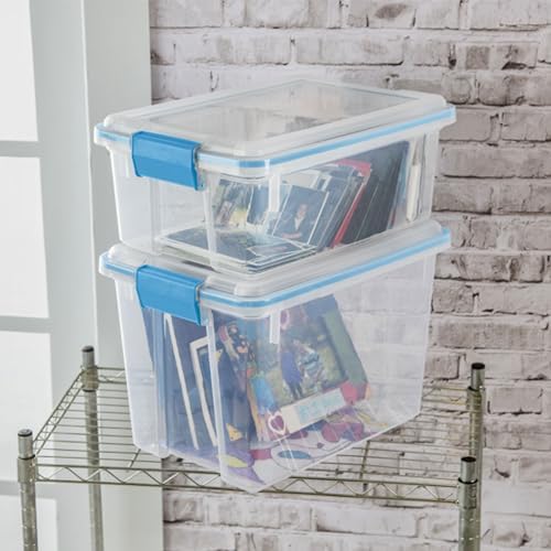 Sterilite Gasket Storage Box with Lids for Home & Office, 20 Quart, 12-Pack - Image 5