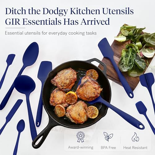 GIR: 10-Piece Silicone Essentials Kitchen Utensils Set – Royal Blue - Image 2