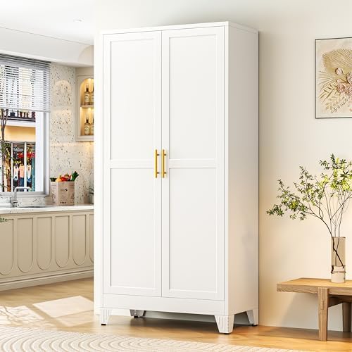 GAIOUS 75.2" Tall Metal Storage Cabinet with 2 Doors & 5 Adjustable Shelves by GAIOUS