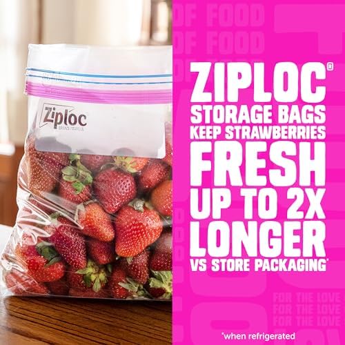 Ziploc Gallon Food Storage Bags, Stand-Up Bottom, 81 Count - Image 3