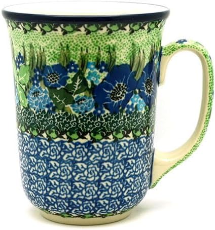 Polish Pottery Mug - 16 oz. Bistro - Unikat Signature U4629 by Polish+Pottery+Gallery