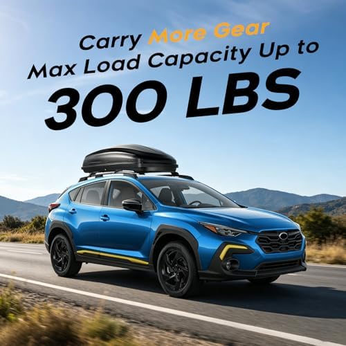 Powerty 300LBS Roof Rack Cross Bars for Subaru Crosstrek 2024-2026 Limited/Premium/Sport (Not for Wilderness) with Raised Side Rails, Aluminum Crossbars Roof Rails Luggage Racks Rooftop Carrier - Image 4