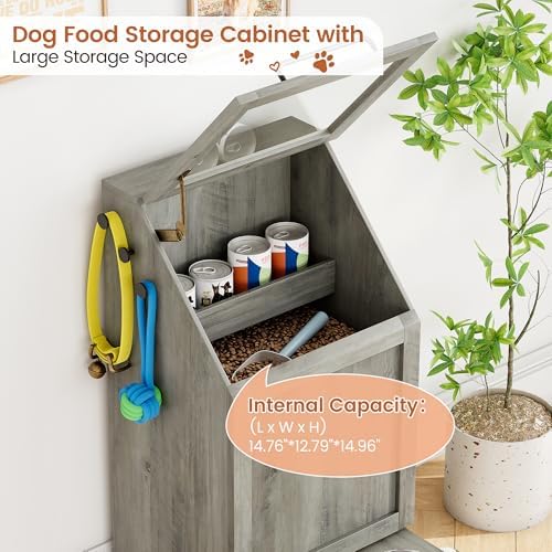 Dog Feeding Station with 2 Elevated Dog Bowls - Image 3