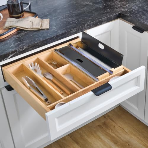 Rev-A-Shelf Foil Wrap Insert Organizer and Dispenser for Kitchen, Black - Image 6