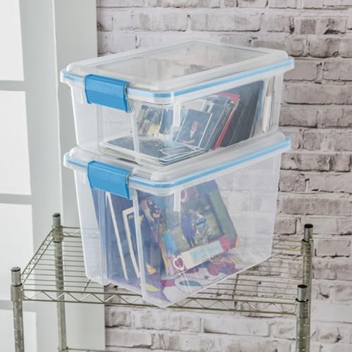 Sterilite Gasket Storage Box with Lids for Home & Office, 12 Quart, 12-Pack - Image 4