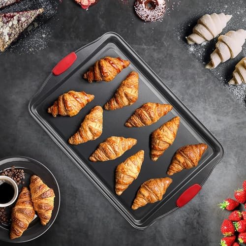 Eatex Baking Sheet Set, 3 Piece Baking Pans Set, Cookie Sheets for Baking - Image 7